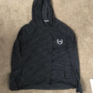 Pink Victoria secret zip up jacket w hood